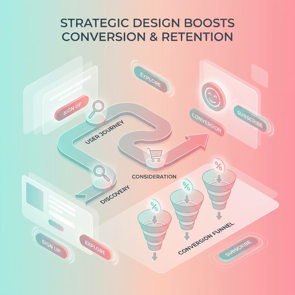 How Strategic UI/UX Design Increases Conversions and Retention